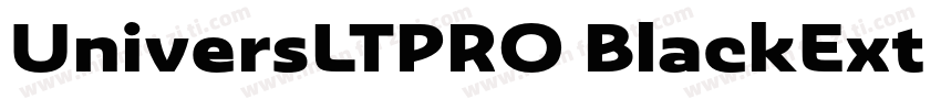 UniversLTPRO BlackExt 字体字体转换